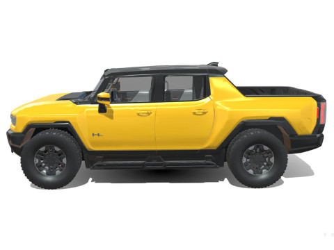 GMC Hummer EV Truck 2022 3D 模型