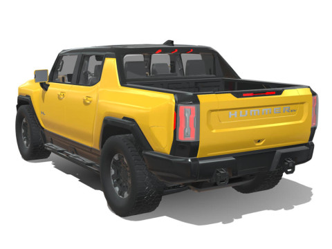 GMC Hummer EV Truck 2022 3D 模型