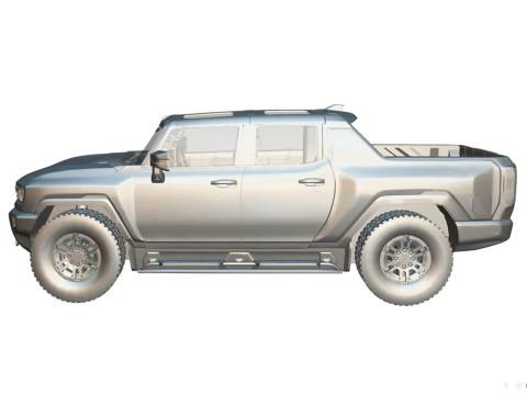 GMC Hummer EV Truck 2022 3D Modell in SUV 3DExport