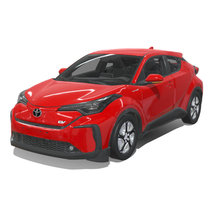 Toyota C HR EV 2020 3D Model .c4d .max .obj .3ds .fbx .stl .blend