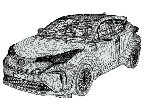 Toyota C HR EV 2020 3D Model