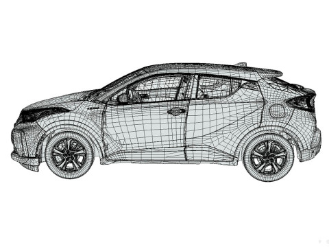 Toyota C HR EV 2020 3D Model