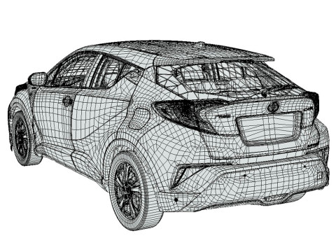 Toyota C HR EV 2020 3D Model