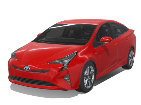 Toyota Prius 2016 Hybrid 3D Model