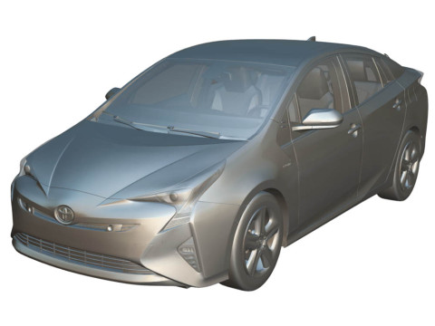 Toyota Prius 2016 Hybrid Modelo 3D