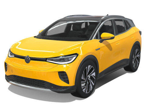 Volkswagen ID4 2023 3D Model