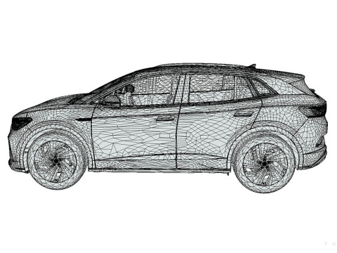 Volkswagen ID4 2023 3D 模型