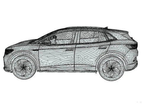 Volkswagen ID4 2023 3D Model