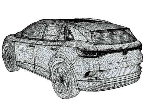 Volkswagen ID4 2023 3D 模型