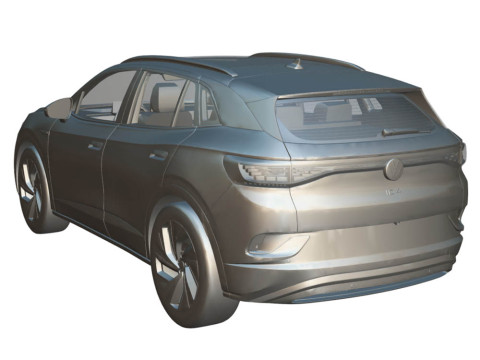 Volkswagen ID4 2023 3D 模型