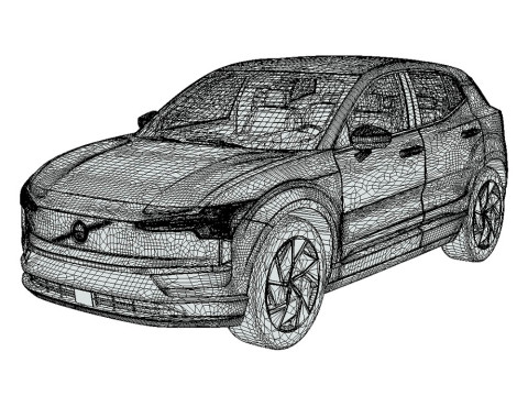 Volvo EX30 2024 Modello 3D