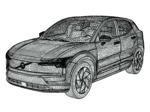 Volvo EX30 2024 3D Model