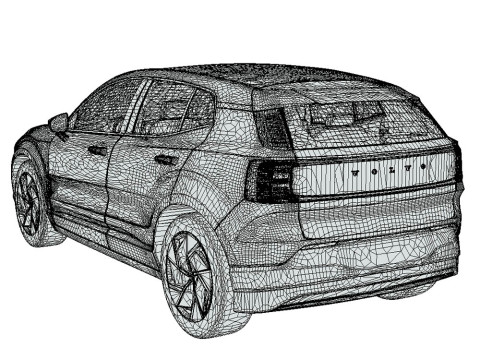 Volvo EX30 2024 Modello 3D