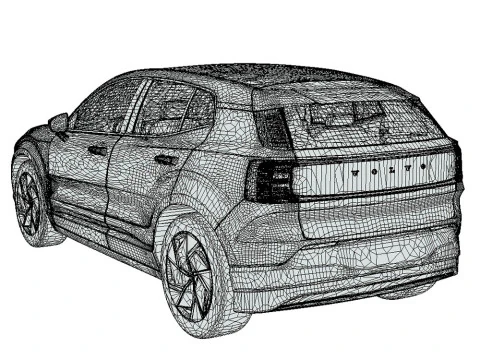 Volvo EX30 2024 3D Model