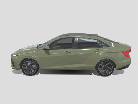Hyundai Accent 2024 3D Model