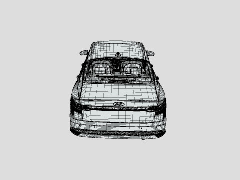 Hyundai Accent 2024 3D Model