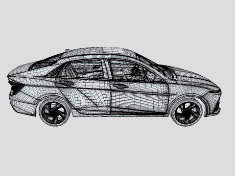 Hyundai Accent 2024 3D Model