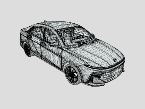 Hyundai Accent 2024 3D Model