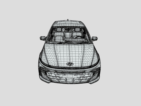 Hyundai Accent 2024 3D Model