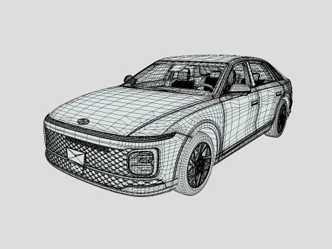 Hyundai Azera 2024 3D Model