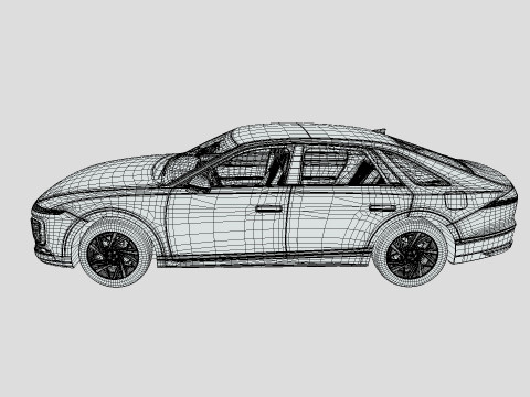 Hyundai Azera 2024 3D Модель