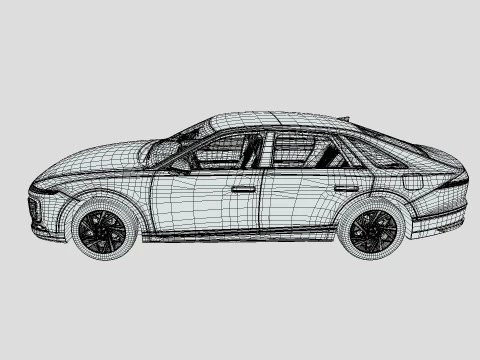 Hyundai Azera 2024 3D Model