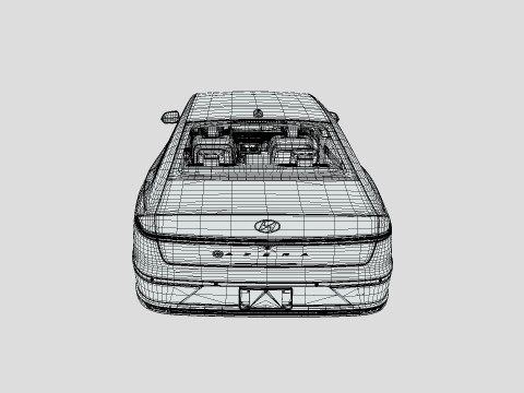 Hyundai Azera 2024 3D Модель
