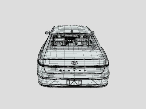 Hyundai Azera 2024 3D Model