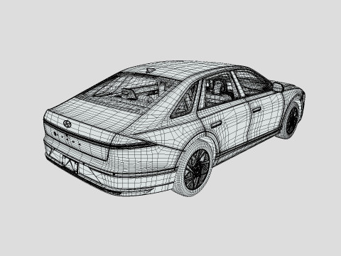 Hyundai Azera 2024 3D Модель