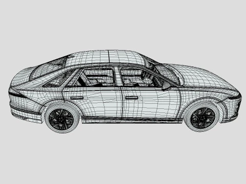 Hyundai Azera 2024 3D Model