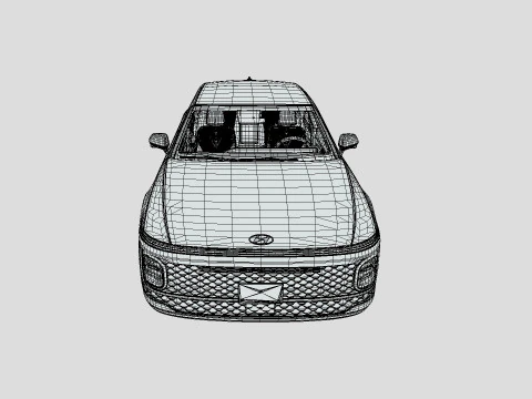 Hyundai Azera 2024 3D Model