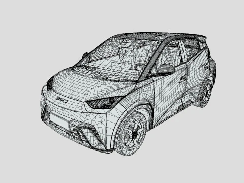 BYD Dolphin Mini 2024 Modelo 3D