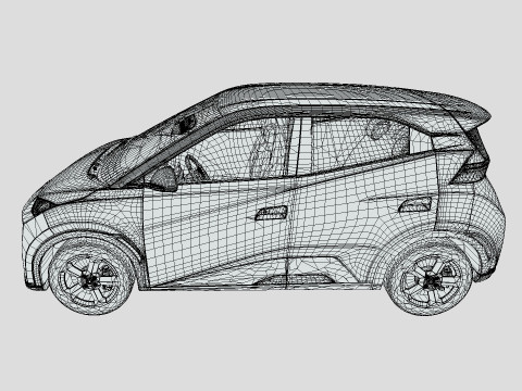 BYD Dolphin Mini 2024 3D 모델