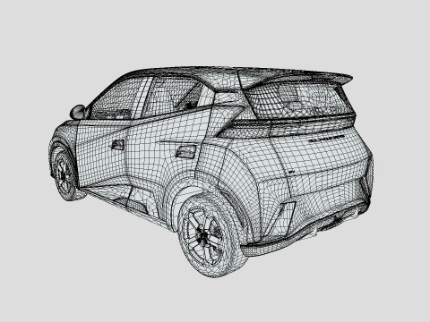 BYD Dolphin Mini 2024 3D 모델