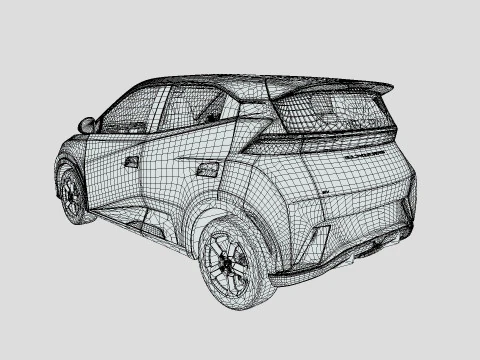 BYD Dolphin Mini 2024 Modelo 3D