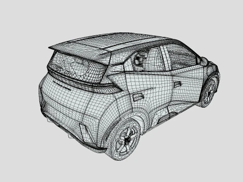 BYD Dolphin Mini 2024 Modelo 3D