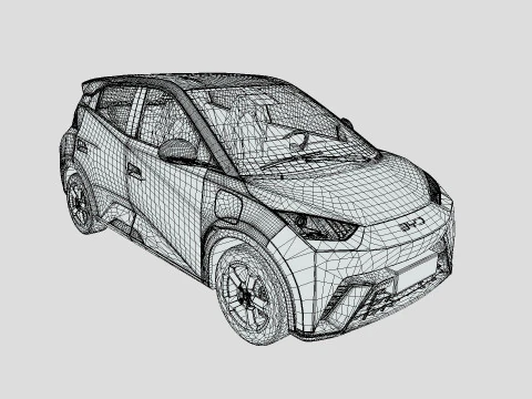 BYD Dolphin Mini 2024 Modelo 3D