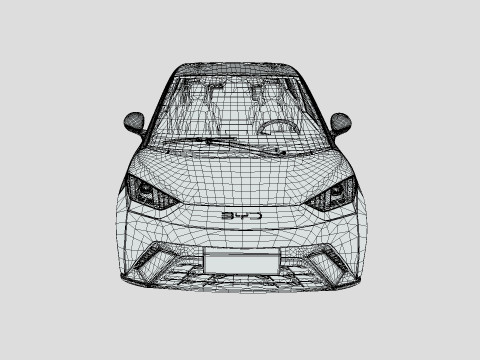 BYD Dolphin Mini 2024 3D 모델