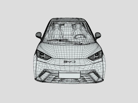 BYD Dolphin Mini 2024 Modelo 3D