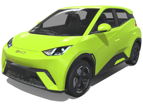 BYD Dolphin Mini 2024 3D Model