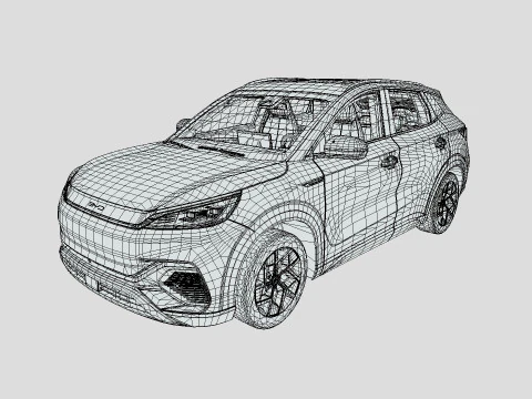 BYD Yuan Plus 2024 3D Model