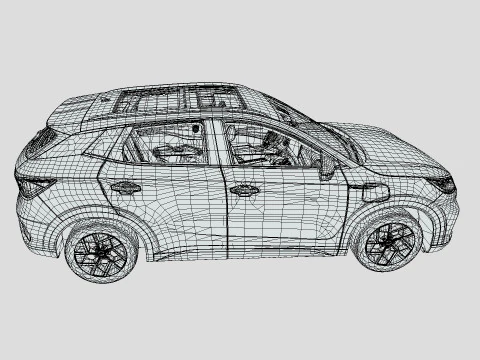 BYD Yuan Plus 2024 3D Model