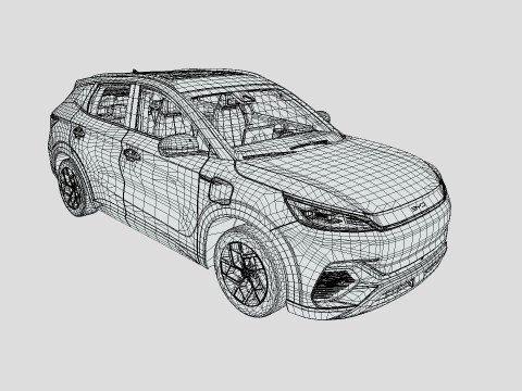 BYD Yuan Plus 2024 3Dモデル