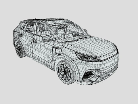 BYD Yuan Plus 2024 3D Model