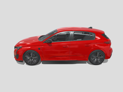 Peugeot 308 2024 3D Model