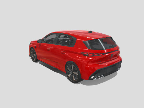 Peugeot 308 2024 3D Model