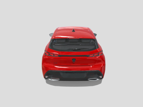 Peugeot 308 2024 3D Model