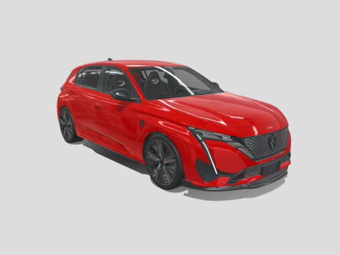 Peugeot 308 2024 3D Model
