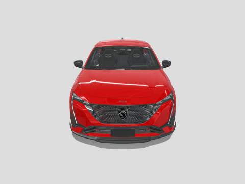 Peugeot 308 2024 3D Model
