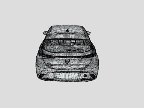 Peugeot 308 2024 3D Model